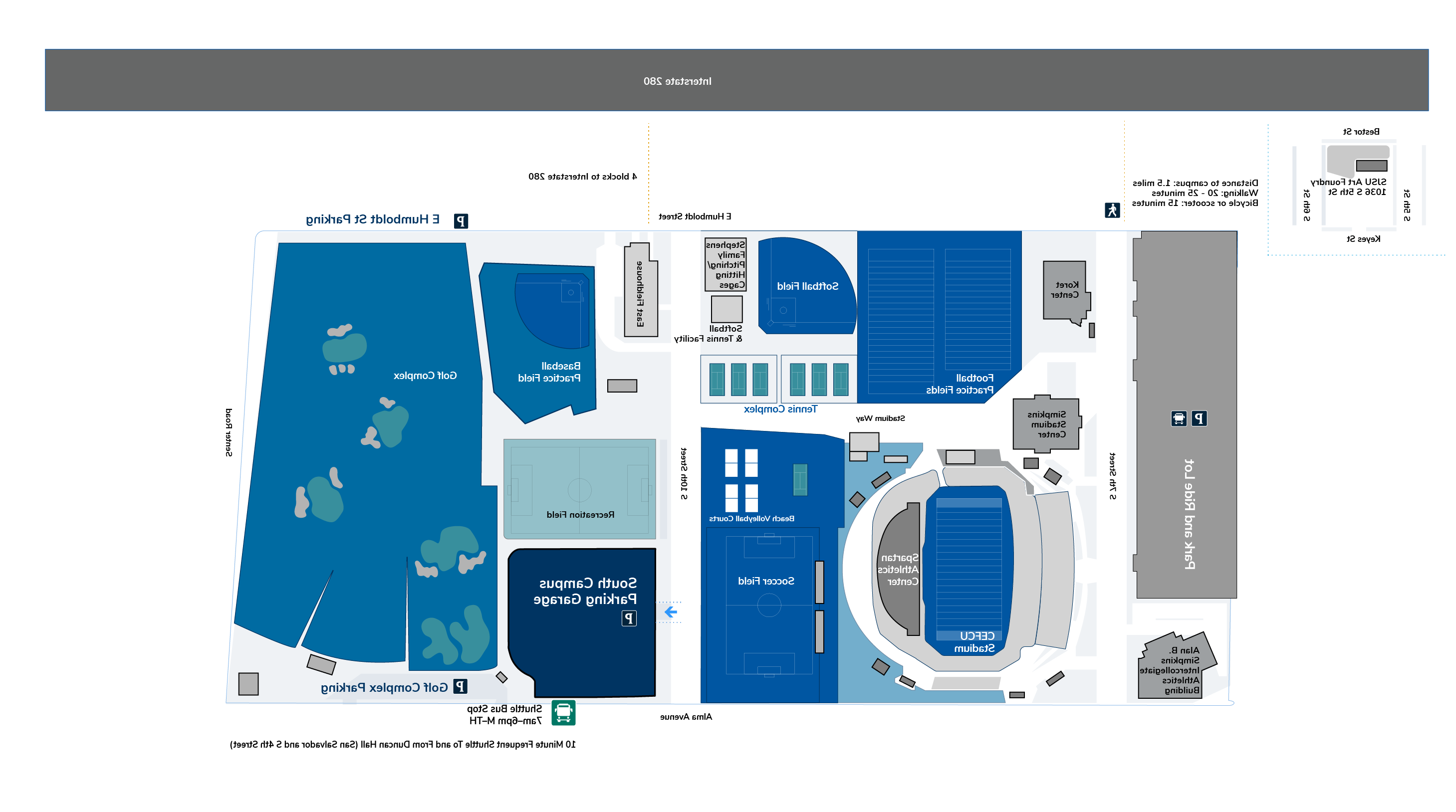 South Campus Map